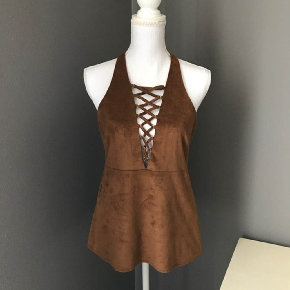 Suede Express Brown Top